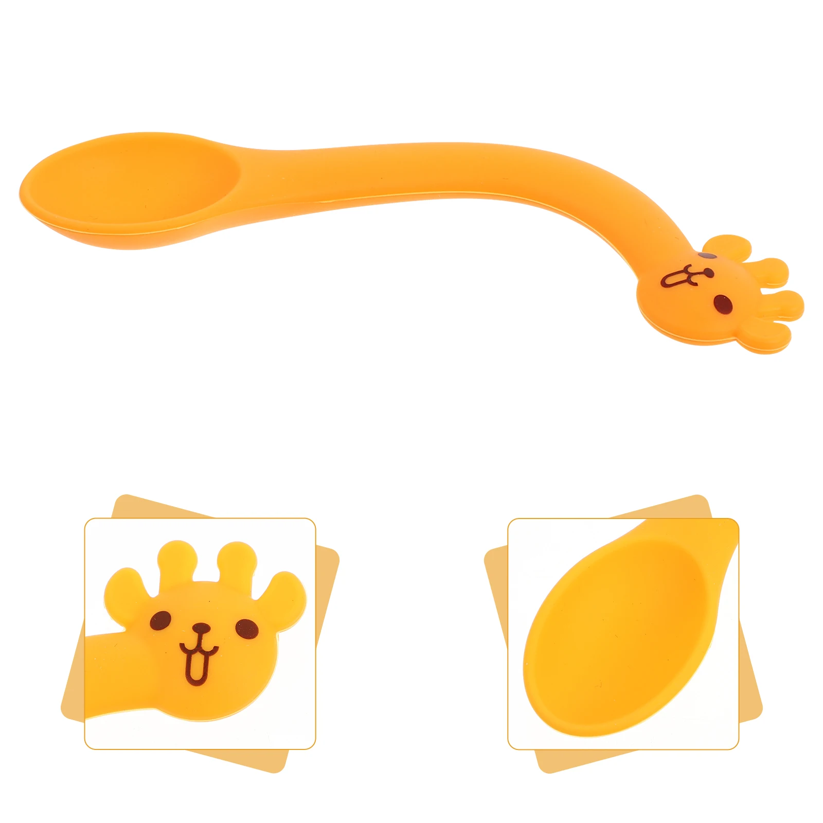 

4pcs Silicone Cartoon Flexible Baby Training Spoon Toddler Tableware Baby Tableware
