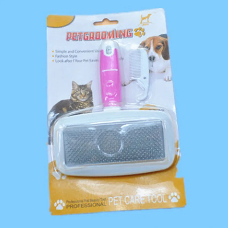 

Pet Dog Cat Pin Comb Removes Hairs Brush Remover Supplies for Animal Dogs Cats Hairbush Non-slip Grooming and Care Tools