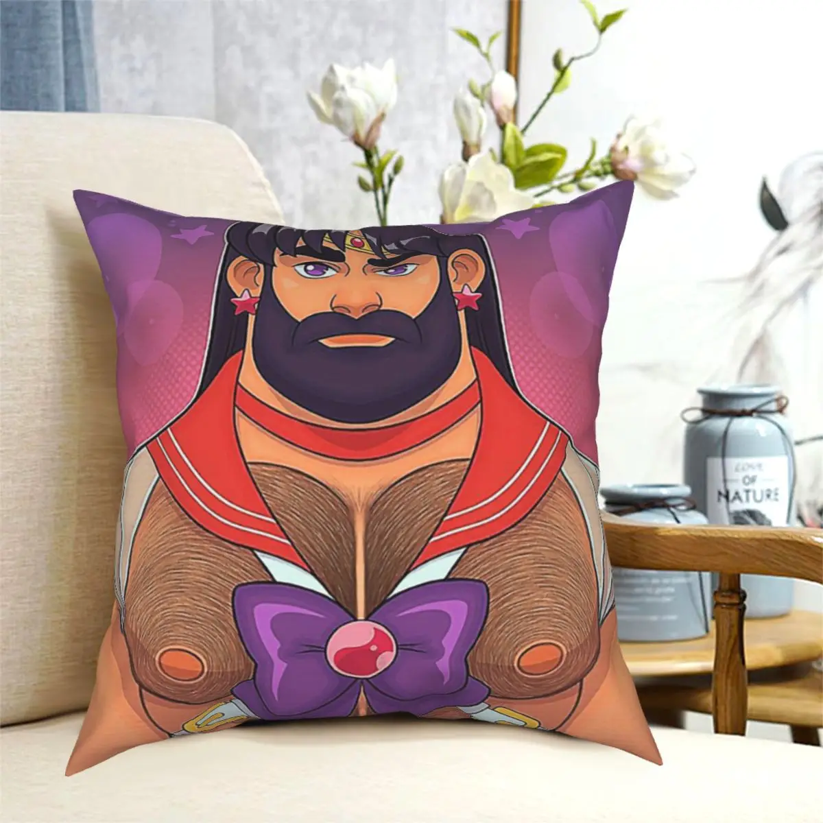 

Mars Bear Throw Pillow Cushion Cover Decorative Pillowcases Case Home Sofa Cushions 40x40,45x45cm(Double Sides)