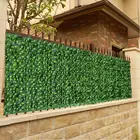 Рулон искусственных листьев для садового забора, защита от УФ излучения, искусственная стена для забора, ландшафтный плющ, садовая панель для забора