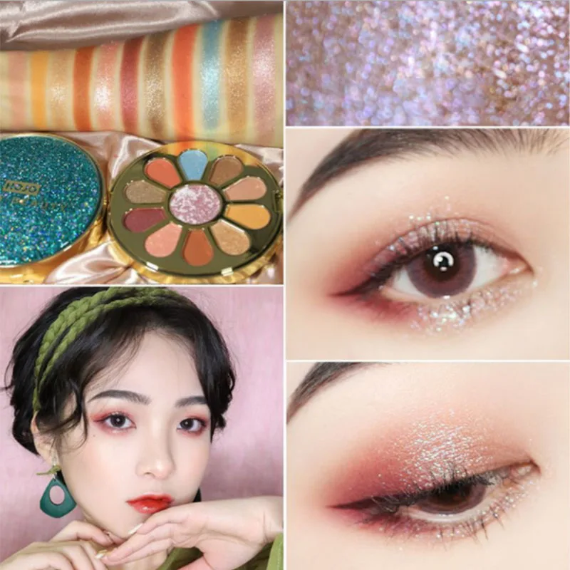Горячая Распродажа 11 цветов блестящие тени для век палитра макияжа матовые