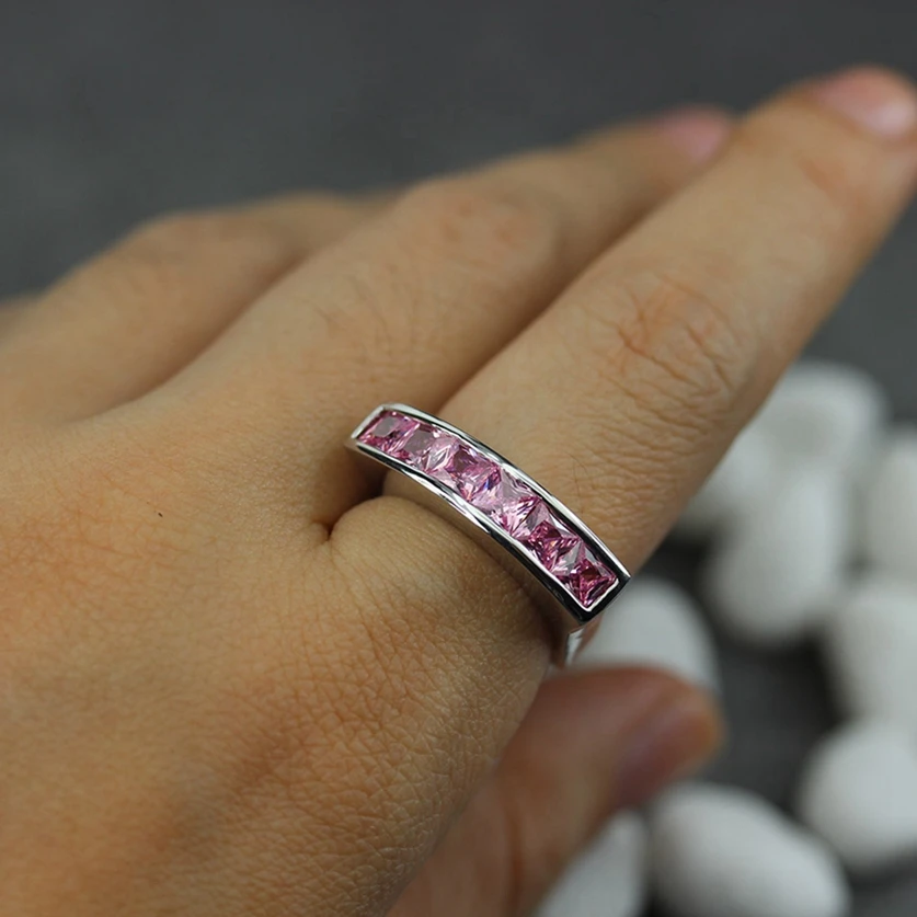 Обручальные кольца flenz Esme рок для женщин аксессуары одежды розовый кубический