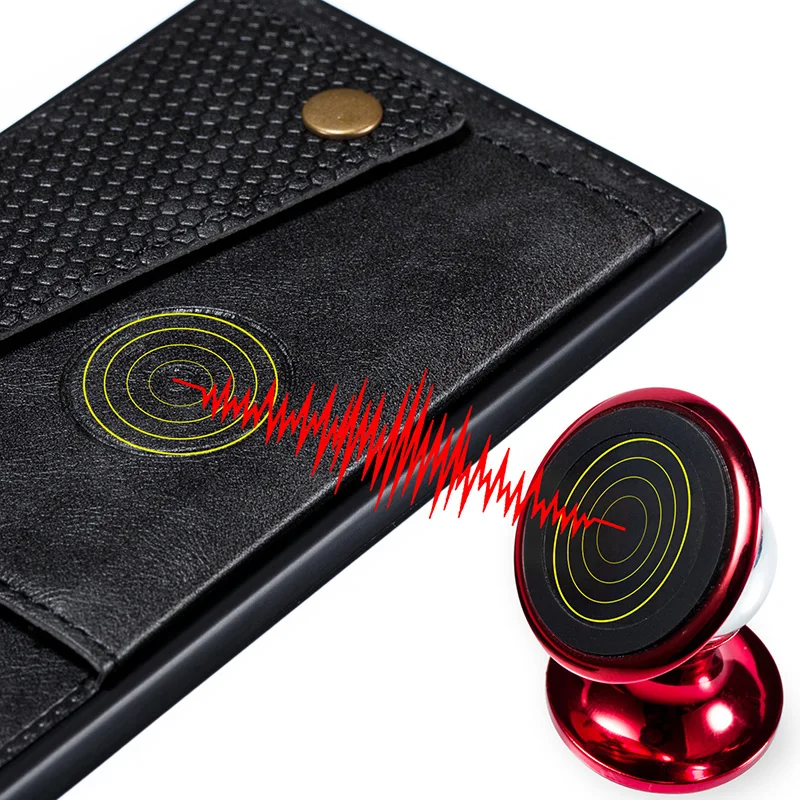 Magnetic Car Phone Case For Huawei P40 Plus P30 Pro P20 Lite Leather Wallet Cover Mate 30 20 Honor | Мобильные телефоны и