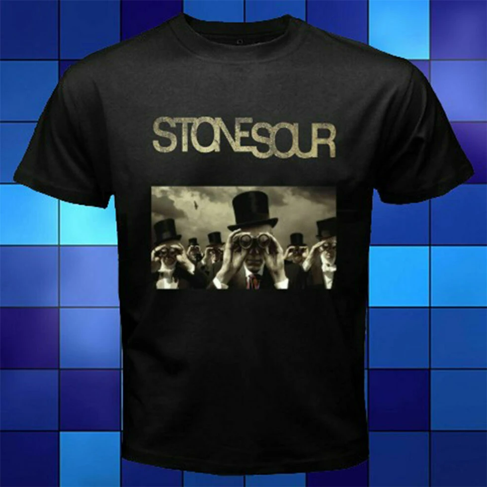 Stone Sour Rock Band/Черная Мужская футболка с изображением альбома Размеры S Xxl