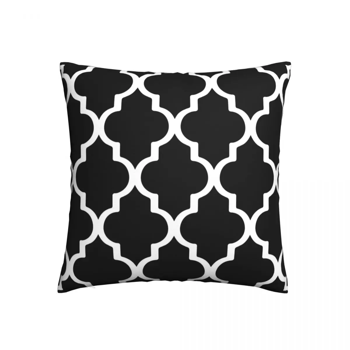 Ярко-розовый уличный квадратный чехол для подушки с рисунком из полиэстера в