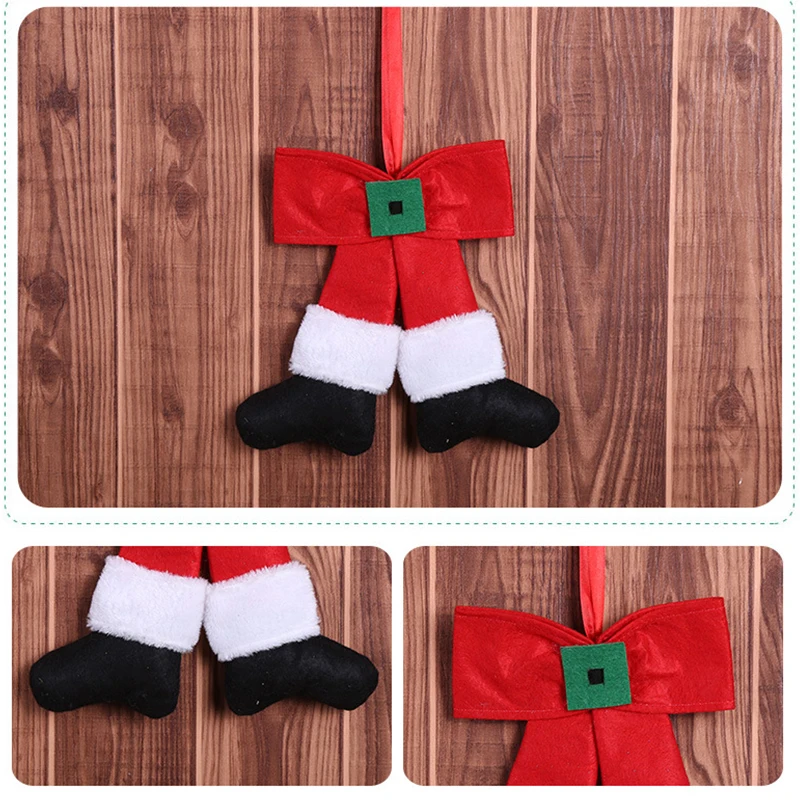 Милые тканевые куклы с бантиком для ног подвесная подвеска на рождественскую