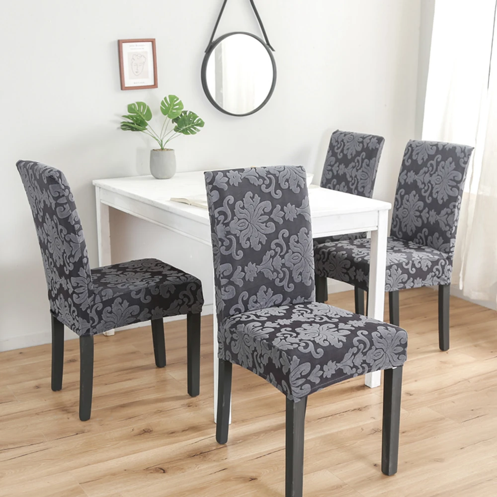 Новый жаккардовый спандекс Чехол для стула эластичный чехол обеденного сиденья