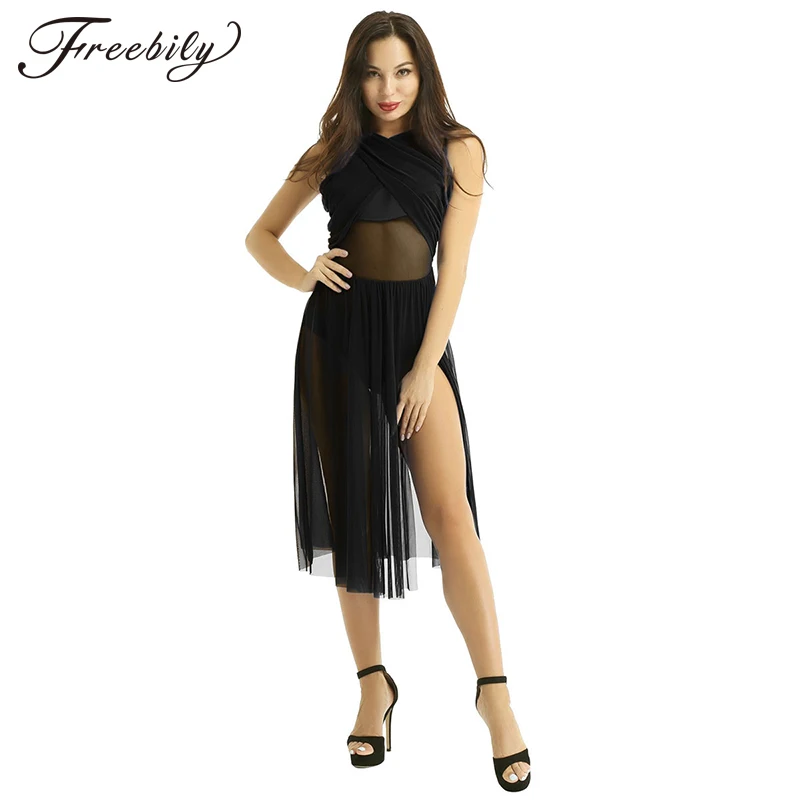 Женское прозрачное Сетчатое трико без рукавов с открытой спиной и перекрестной