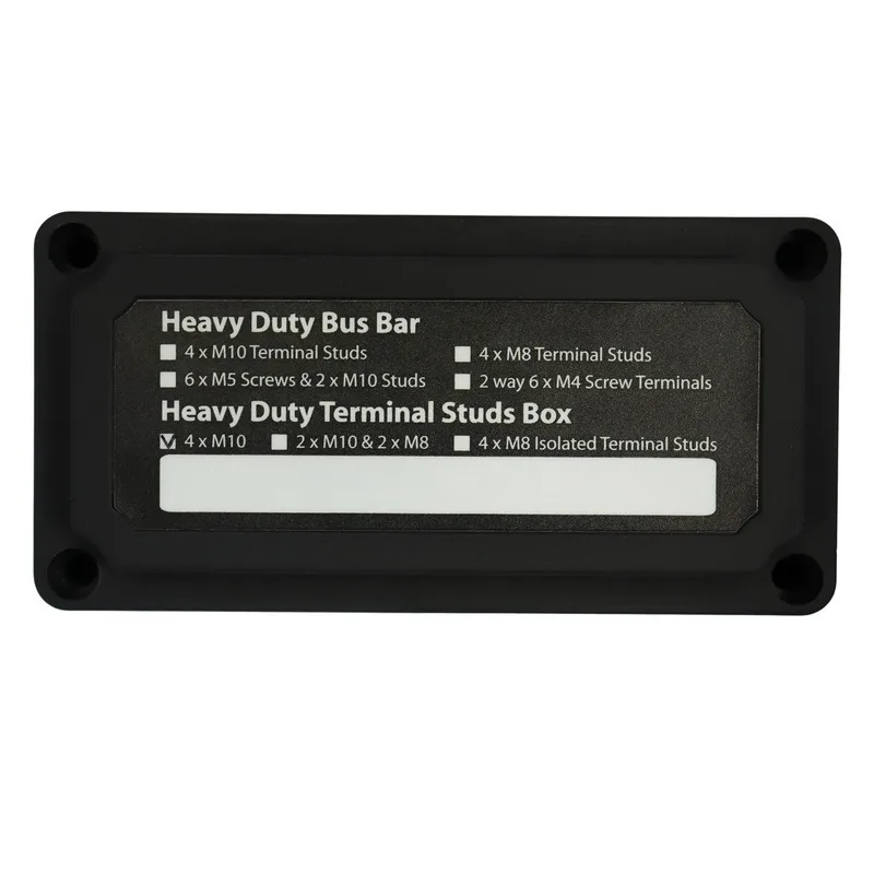DC12-48V Universally Waterproof Heavy-Duty Modular Design Terminal Studs BusBar Box with Insulation Partition distribution block |