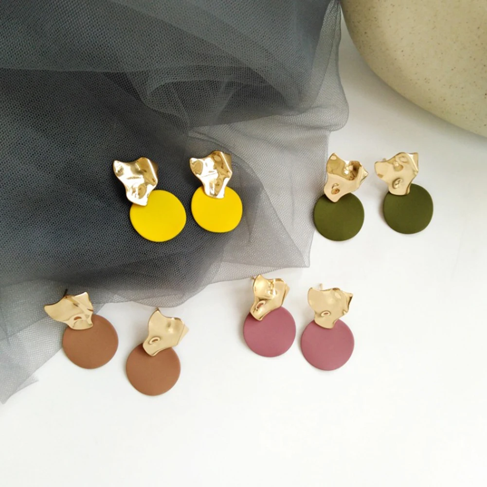 Женские серьги подвески из металлической проволоки длинные висячие украшения с