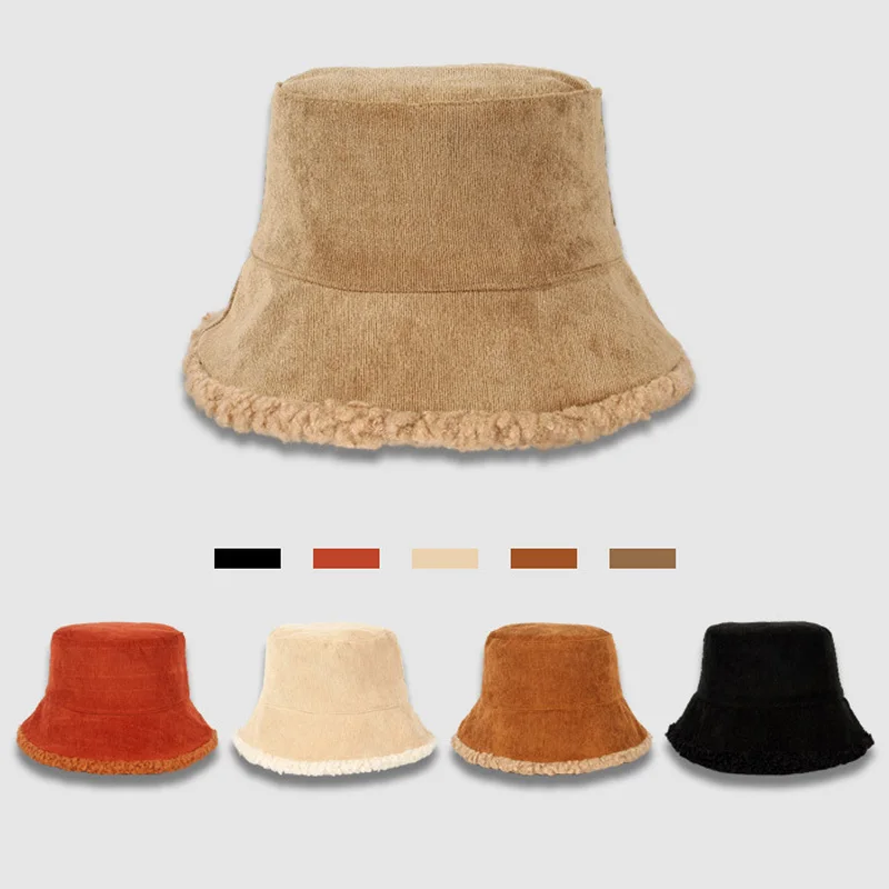 Новинка 2021 зимние вельветовые двухсторонние рыбацкие шапки из овечьей шерсти