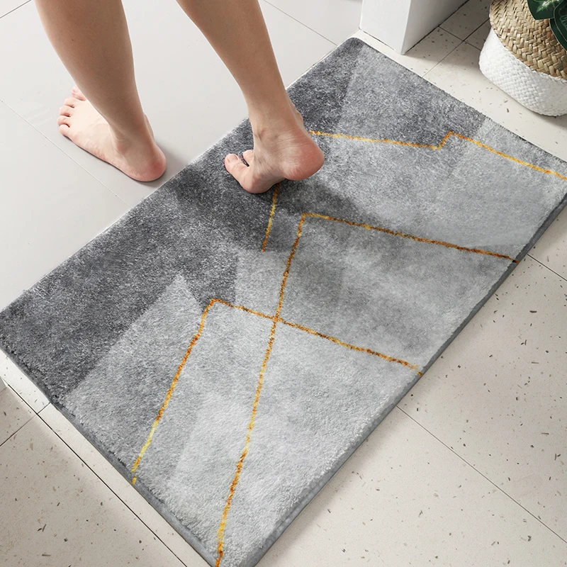 

Bathroom Absorbent Floor Mat Quick-Drying Non-Slip Mat Foot Mats Doormat Carpet Domestic Toilet Toilet Entrance Mat