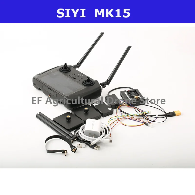 

SIYI MK15 Mini Handheld Remote Controller Radio Transmitter 5.5-Inch HB Screen 1080p Video 15KM 5.8G Android 9.0 2G RAM 16G ROM