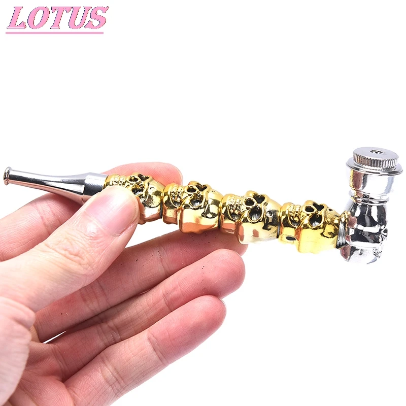 

Metal Smoking Pipe Premium Skull Zinc Alloy Tobacco Suitable for Dry Herbal Pipe Smoking Skull Metal Tobacco Pipe Zinc Alloy 1pc