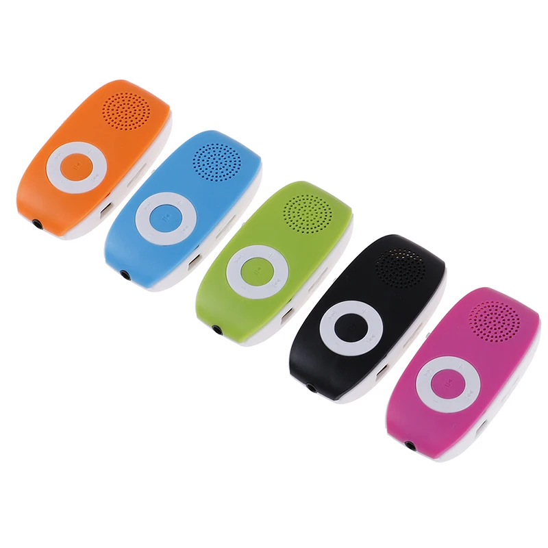 

Clip USB MP3 Player Support SD TF Card 32GB Sport Music Media Built-in Speaker