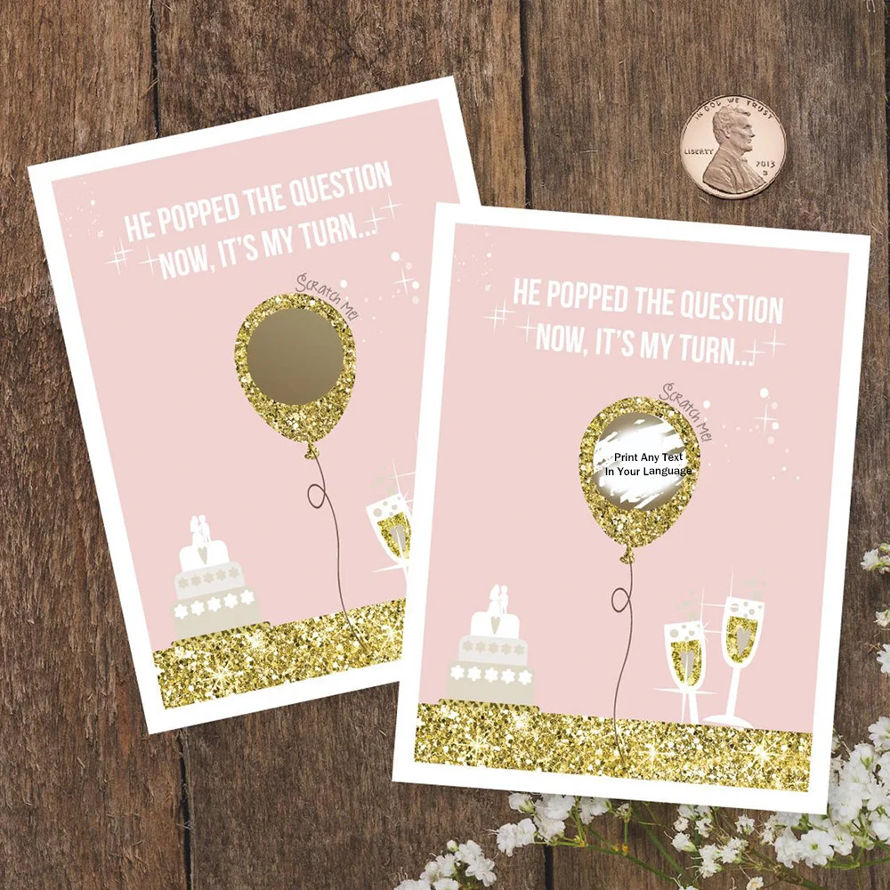 Напечатайте любую карту с предложением подружки невесты Персонализируйте