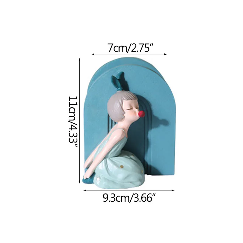 

Strongwell Creative Modern Ornament Little Girl Pen Holder Students Birthday Gifts Desktop Decoration Pencil Box Miniature Model