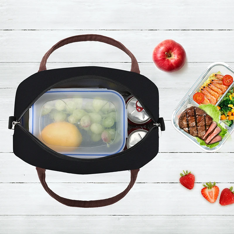 Aosbos Модная Портативная сумка для ланча с термоизоляцией однотонные сумки тоуты