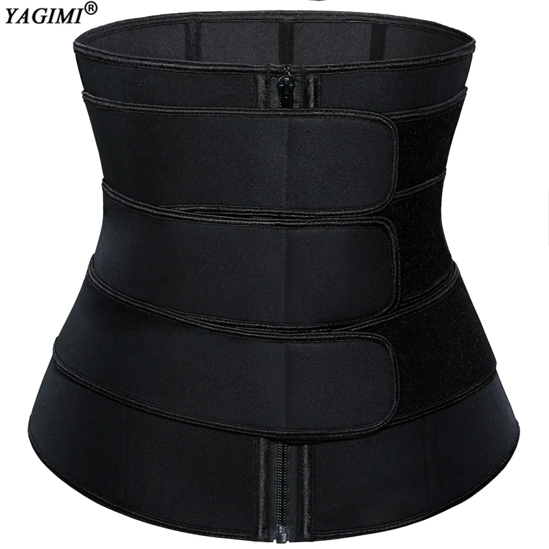 YAGIMI 3 пояс корсет Body Shaper неопреновый Пот Для женщин обезжиренное кривой