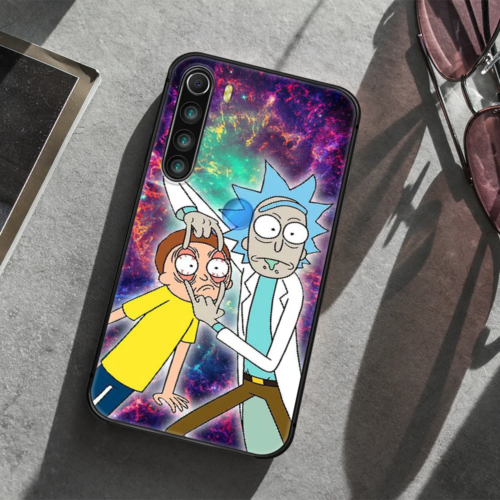 

Cartoon Rick Anime Morty Phone Case Cover Hull For XIAOMI Redmi 7 7a 8 8a 9 10X NOTE 6 7 7s 8 8t 9 9s Pro Max black Bumper Soft