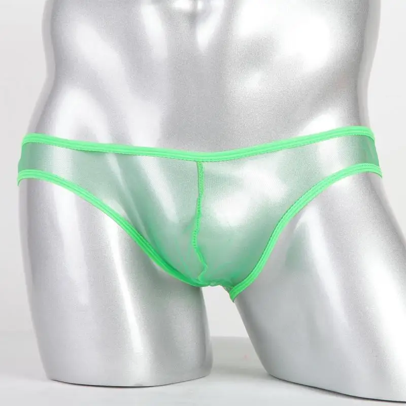 

Low-waist men's briefs sexy transparent U convex bag mesh breathable ultra-thin quick-drying young students