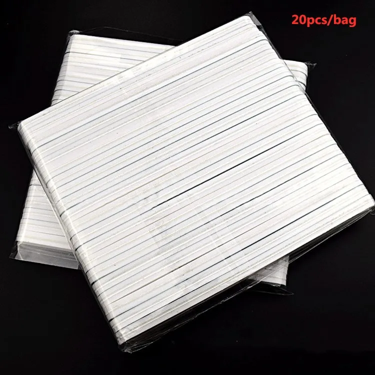 

20pcs 18cm Green Nail Polishing Strip Nail Polishing Polishing Block Rubbing Silver Rod Nail Salon Wholesale Nail Tools Buffers