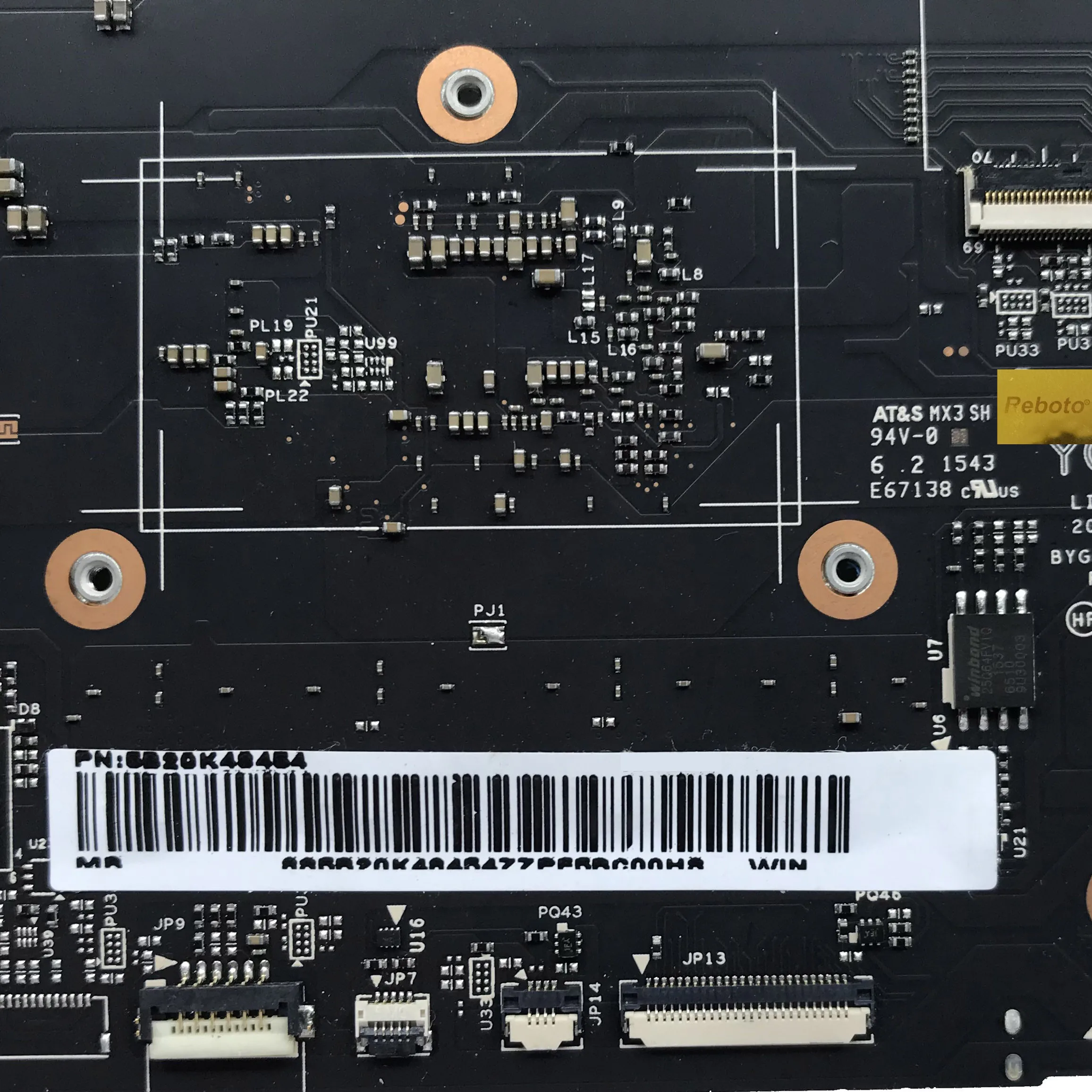 For Lenovo YOGA 900-13ISK Laptop Motherboard With SR2EZ I7-6500U 16GB RAM FRU 5B20K48454 BYG40 NM-A411 100% Tested Fast Ship | Компьютеры