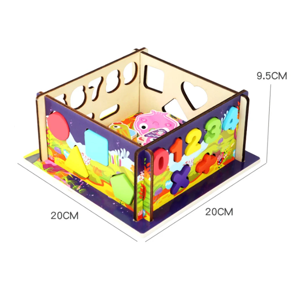 

Magnetic Indoor Fishing Early Education Toy Wooden Children's Digital Geometric Shape Matching Building Block Educational Toy
