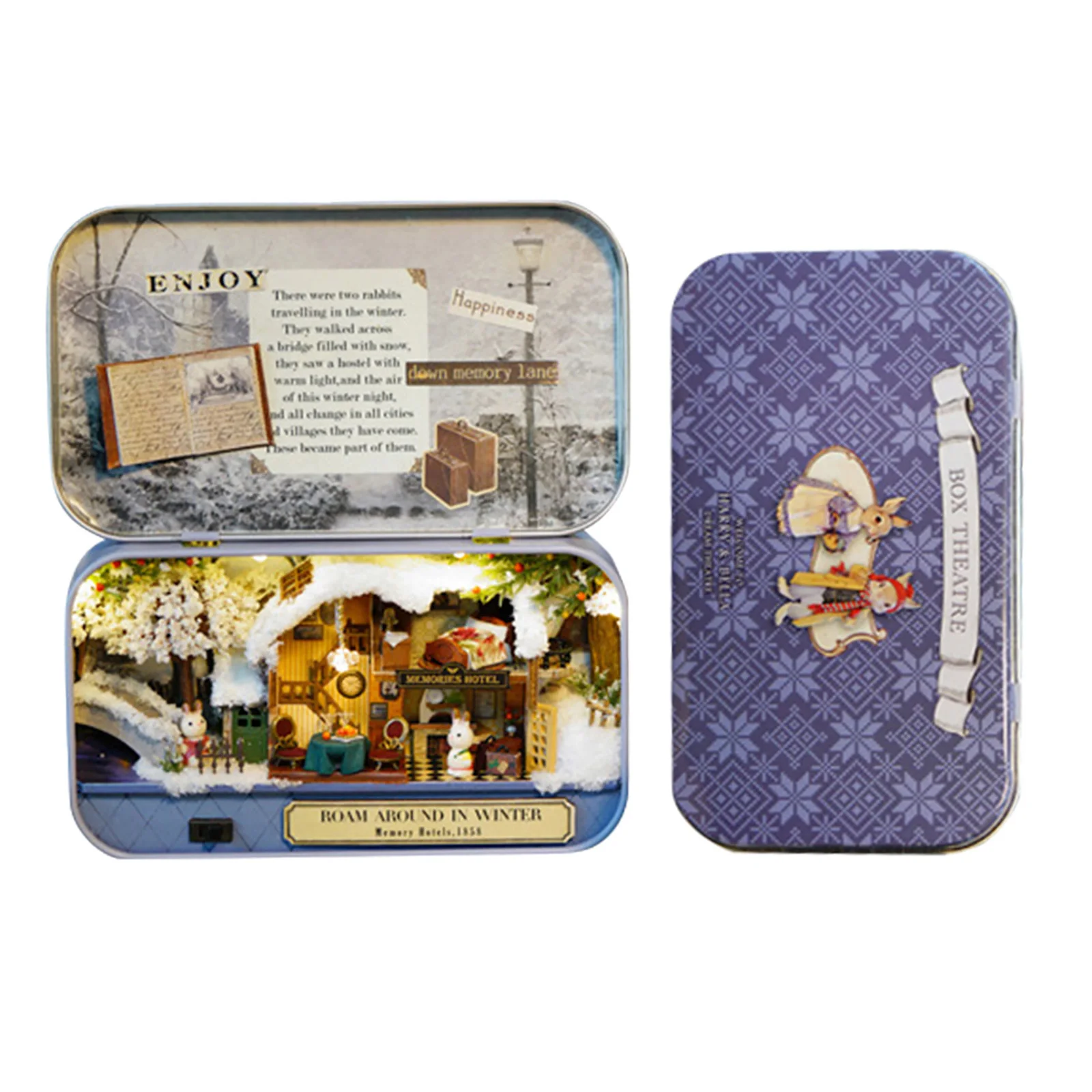 

W Camp Pc Wooden Dollhouse Kits 3D DIY Miniature Doll House Furniture Assemble Kits Toys For Children