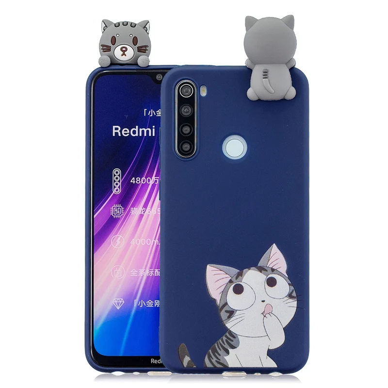 3D игрушки силиконовые для Xiaomi Redmi Note 8 чехол Redmi Note 8 Pro 8T 8A конфеты Мягкий мультфильм Redmi Note 8 чехол Redmi Note 8 Pro Чехол