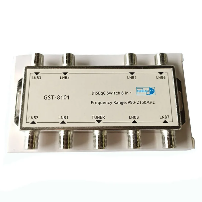 Высококачественный переключатель DiSEqC 8*1 LNB мультипереключатель 8 в 1 для