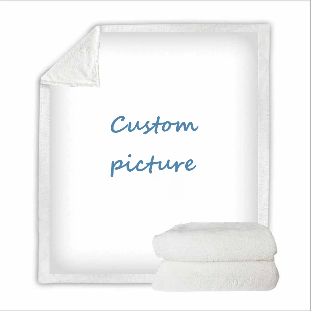 LISM индивидуальное одеяло Шерпа флис мягкое персонализированные DIY Дизайн Ковер