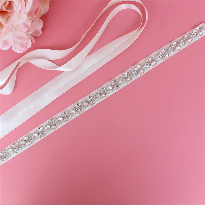 

Rhinestone Bridal Belts for Women Wedding Dress Belt Accessories Party Pearl Crystal Prom Strass Bride Sash Bridesmaid Gift