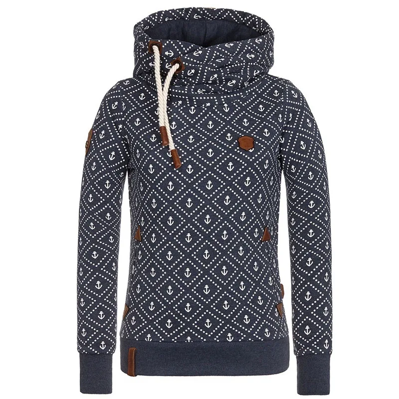 

2020 Autumn Winter fleece loose Womens Casual Hoodies Sweatshirt Print Long Sleeve Jumper Hooded Pullover Tops Female Tracksuits