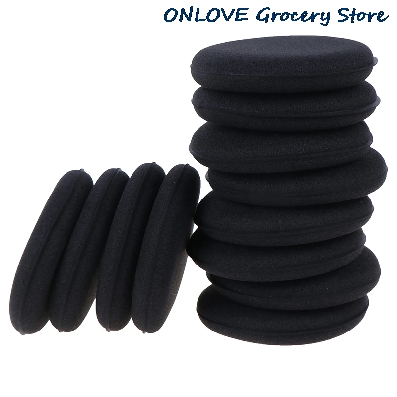 

12pcs High Density Foam Sponge Cleaning Waxing Sponge Auto Detailing Applicator Pad Best For Waxing and Polishing