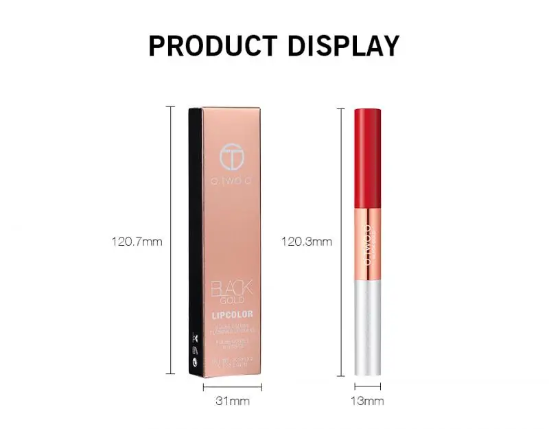 4 цвета двухголовый матовый блеск для губ водостойкая антипригарная чашка