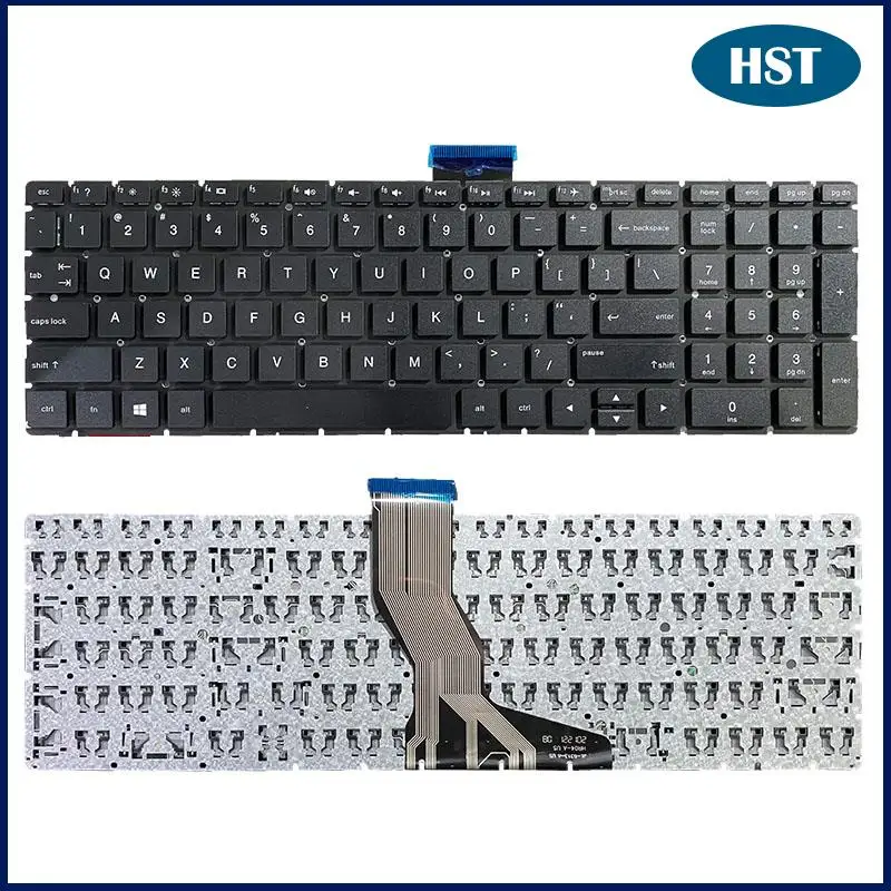 

US Keyboard For HP 15S-DY 15Q-BD 17G-BR 17-BS AR 250 G6 255 G6 256 G6 US Black Laptop Keyboard Replacement Tested