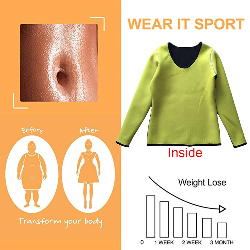 Женская футболка для похудения и из неопрена | одежда