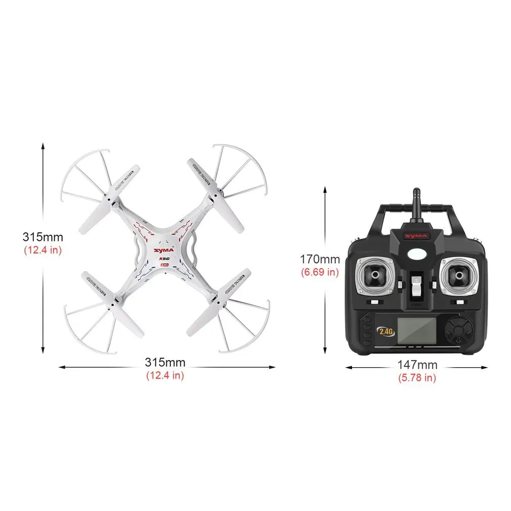 SYMA X5C дрона с дистанционным управлением 2MP HD Камера 6-Axis Gyro сильное сопротивление