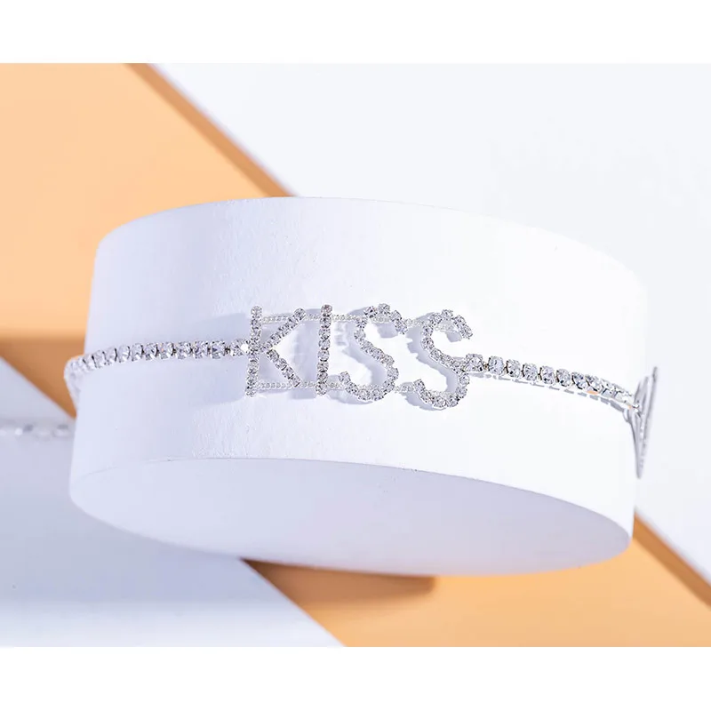 Женский модный регулируемый бюстгальтер с нескользящим ремешком кристаллами