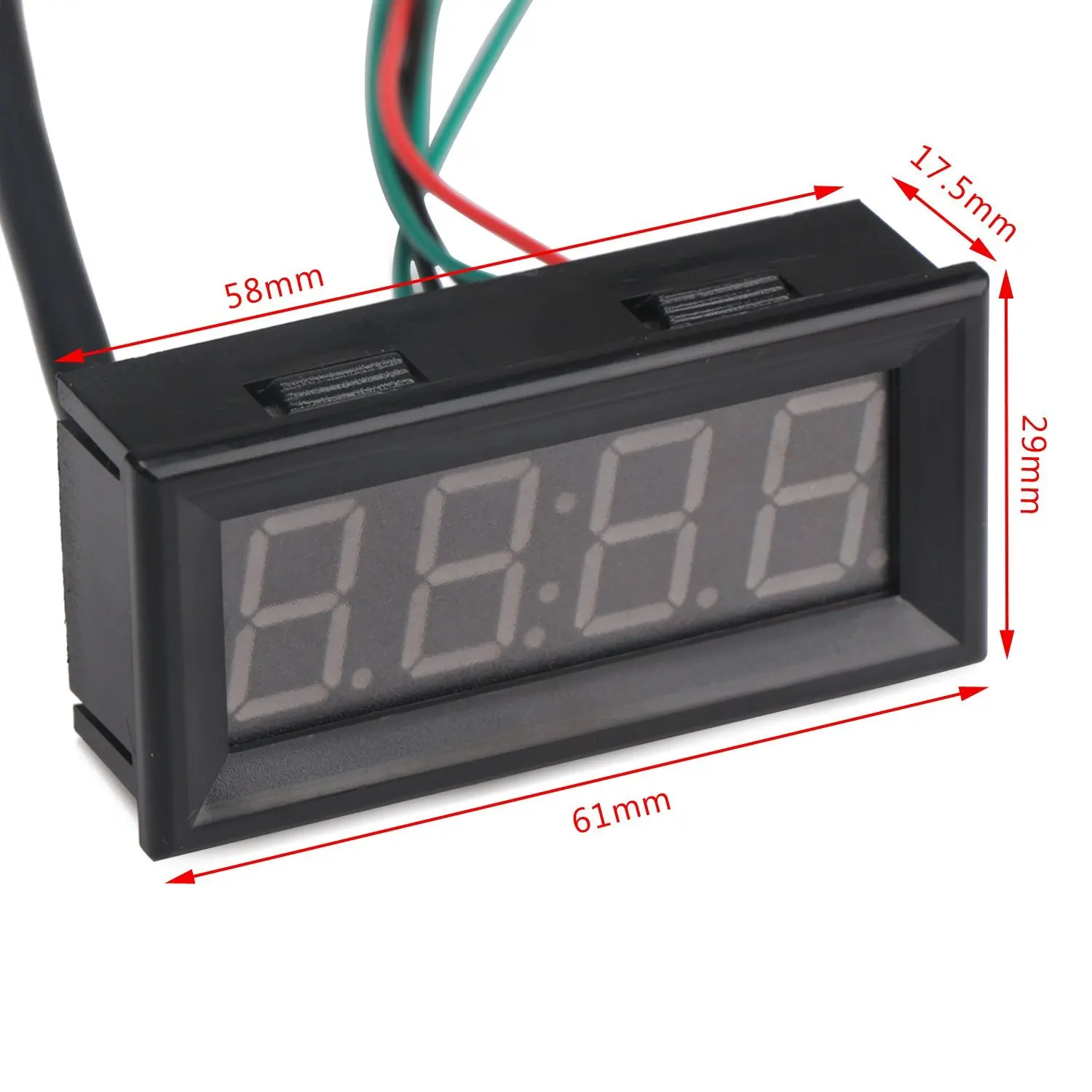 Цифровой вольтметр светодиодный цифровой измеритель напряжения температуры 0