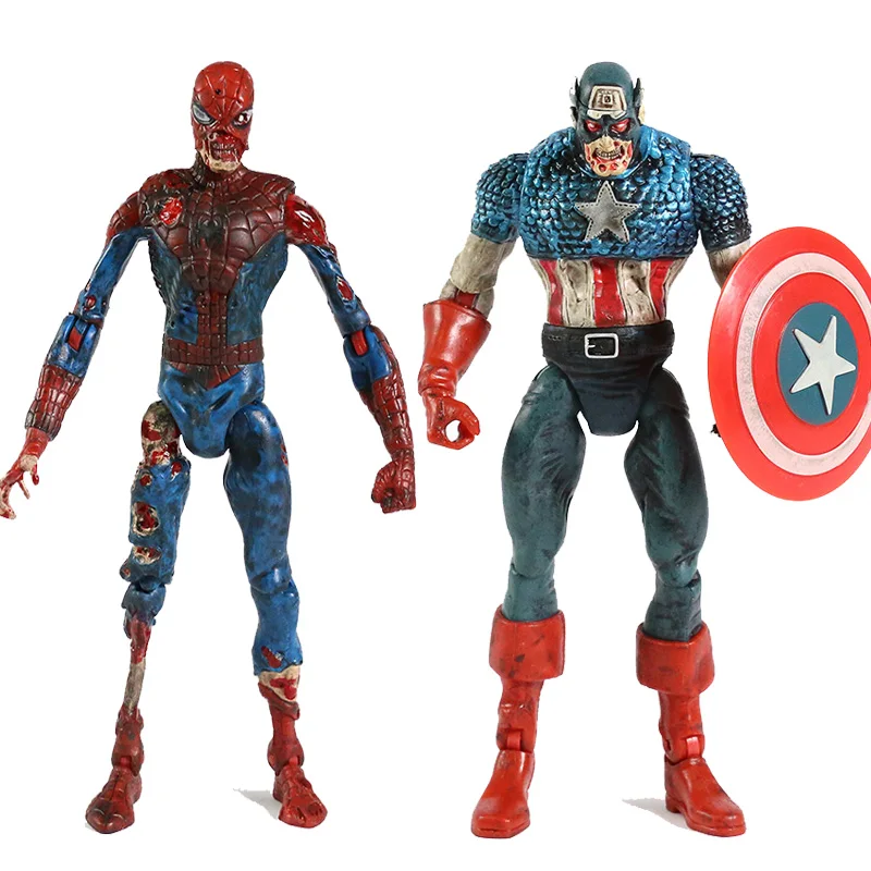 

Marvel Diamond Select Legends 8" Zombie Colonel Captain America Spiderman Action Figure