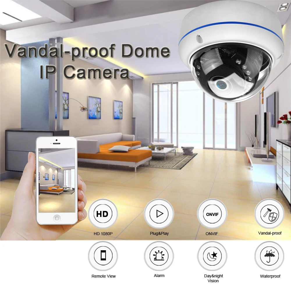 ONVIF IP камера наружная Антивандальная камера 1080P 20fps 960 P/720 P 25fps ночного видения наблюдения IP камера POE Модуль опционально