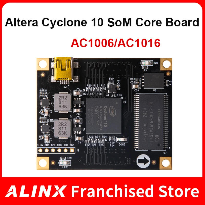 ALINX SoM AC1006 AC1016 : ALTERA CYCLONE10 10CL006 10CL016 FPGA система коммерческого класса на модуле |