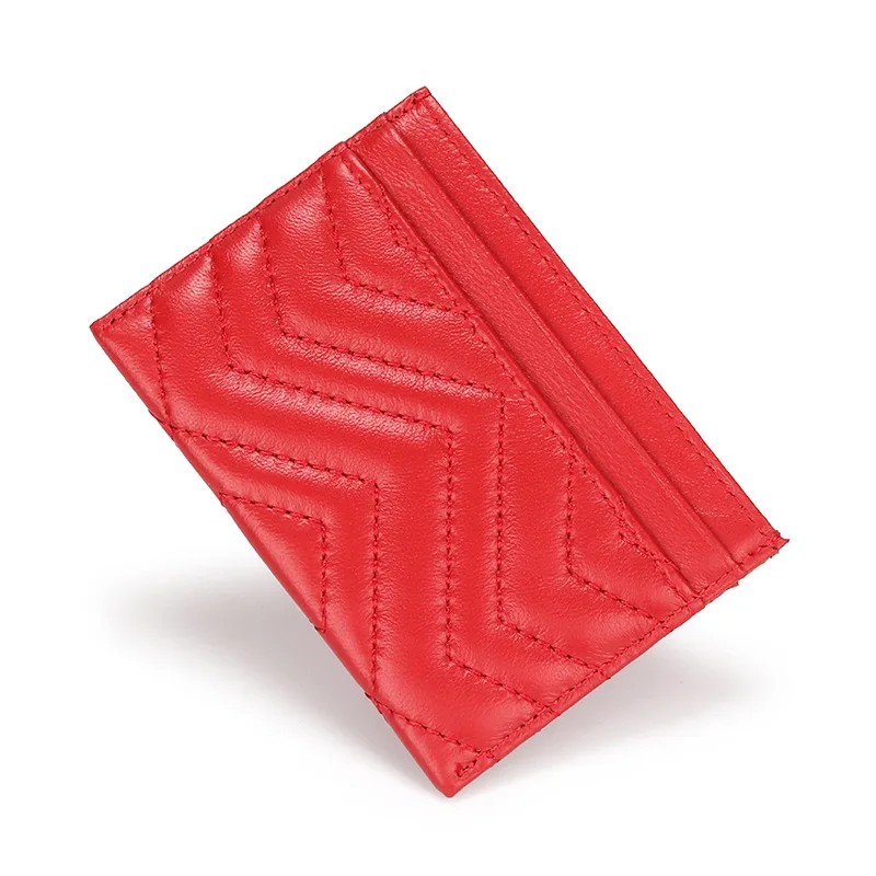 

Fashion Soft Zipper Slim Wallet Top Quality Genuine Sheepskin Small Wallet Coin Purse New Design ID Card Holder Bank Holder