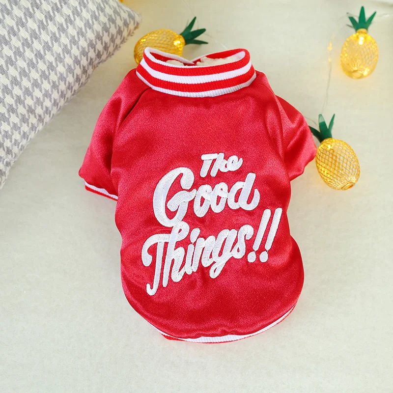 Зимнее пальто для собак красная флисовая подкладка одежда плюшевая куртка XS s m l xl