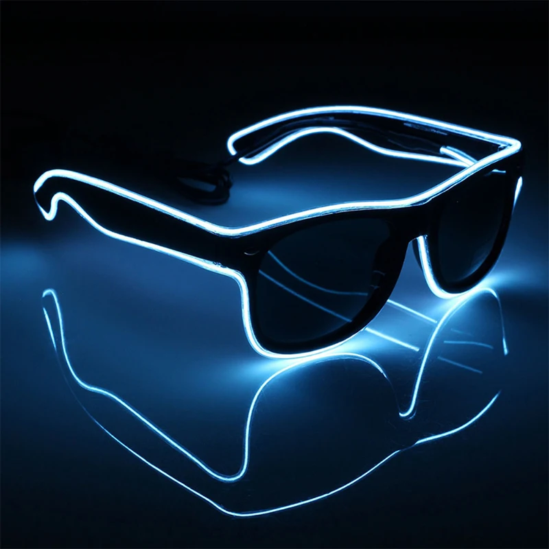 

LED Glasses Glowing Party Supplies Lighting Flashing Glasses EL Wire Glowing Gafas Luminous Bril Novelty Gift Glow Sunglasses