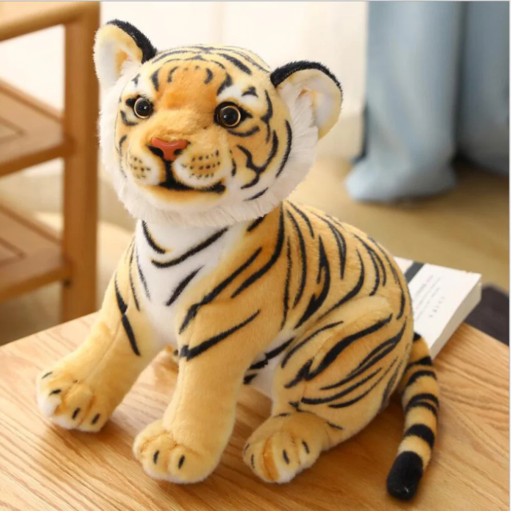 

Creative Simulation Sitting Siberian Tiger Boy Birthday Christmas Gift Children Stuffed Plush Toys