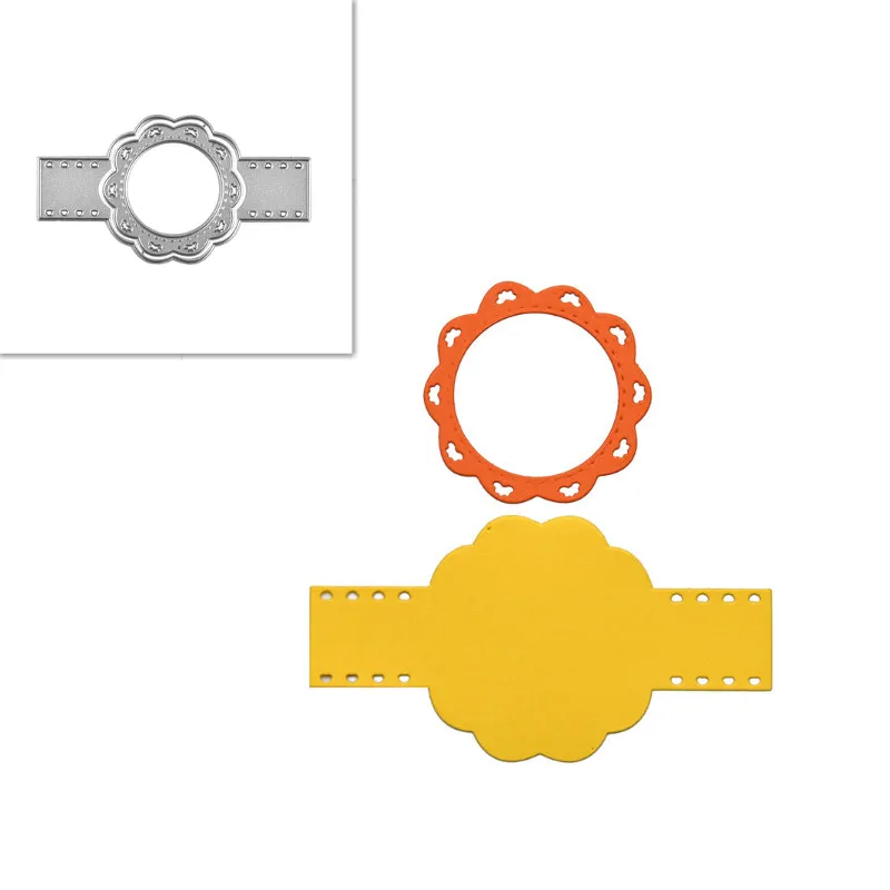 YaMinSanNiO металлические режущие штампы Новые цветочные баннеры скрапбукинговые