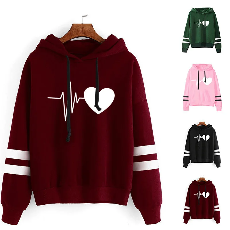 

Толстовка Женская флисовая, с капюшоном и длинным рукавом